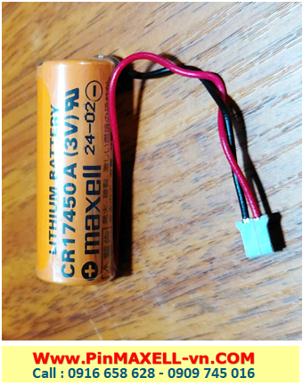Maxell CR17450, Pin Maxell CR17450 lithium 3v size 4/5A 2600mAh Made in Japan